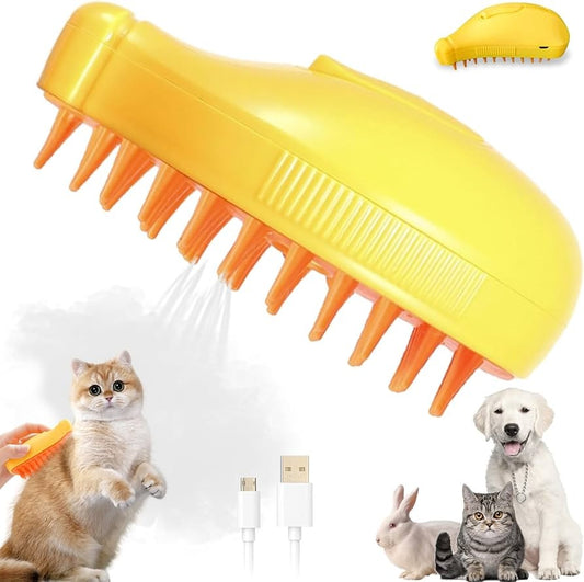 Cepillo humidificador para perros y gatos.