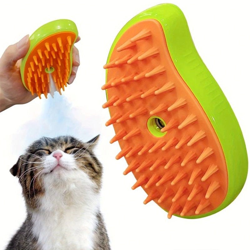 Cepillo humidificador para perros y gatos.