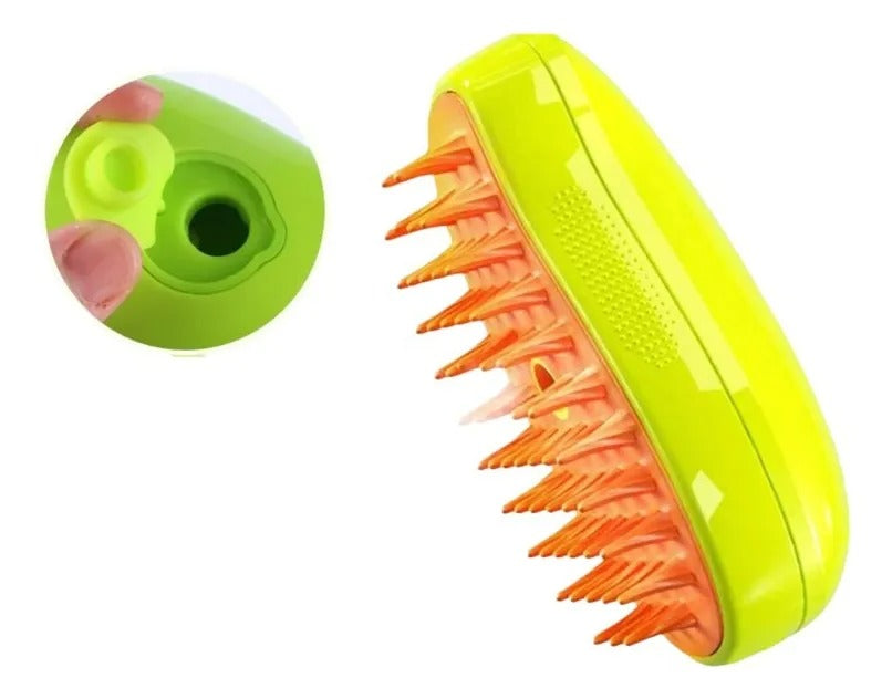 Cepillo humidificador para perros y gatos.